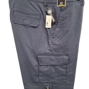 Cargo Shorts 42W Tall Man. Inseam 11 inches Vintage Indigo Blue NWT